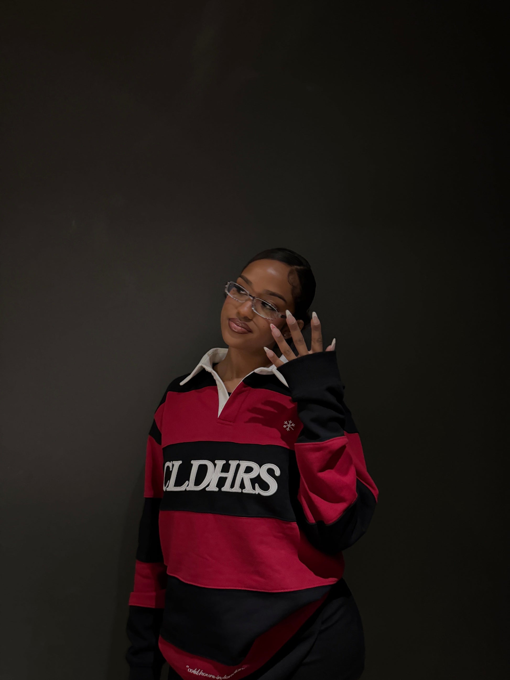 CLD HRS RUGBY POLO — XS — Top View