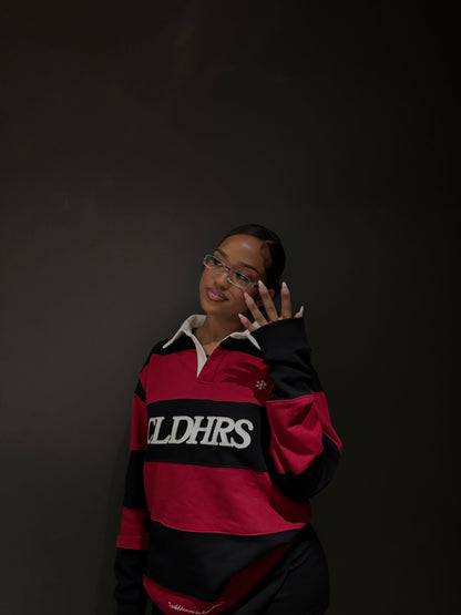 CLD HRS RUGBY POLO — XS — Top View