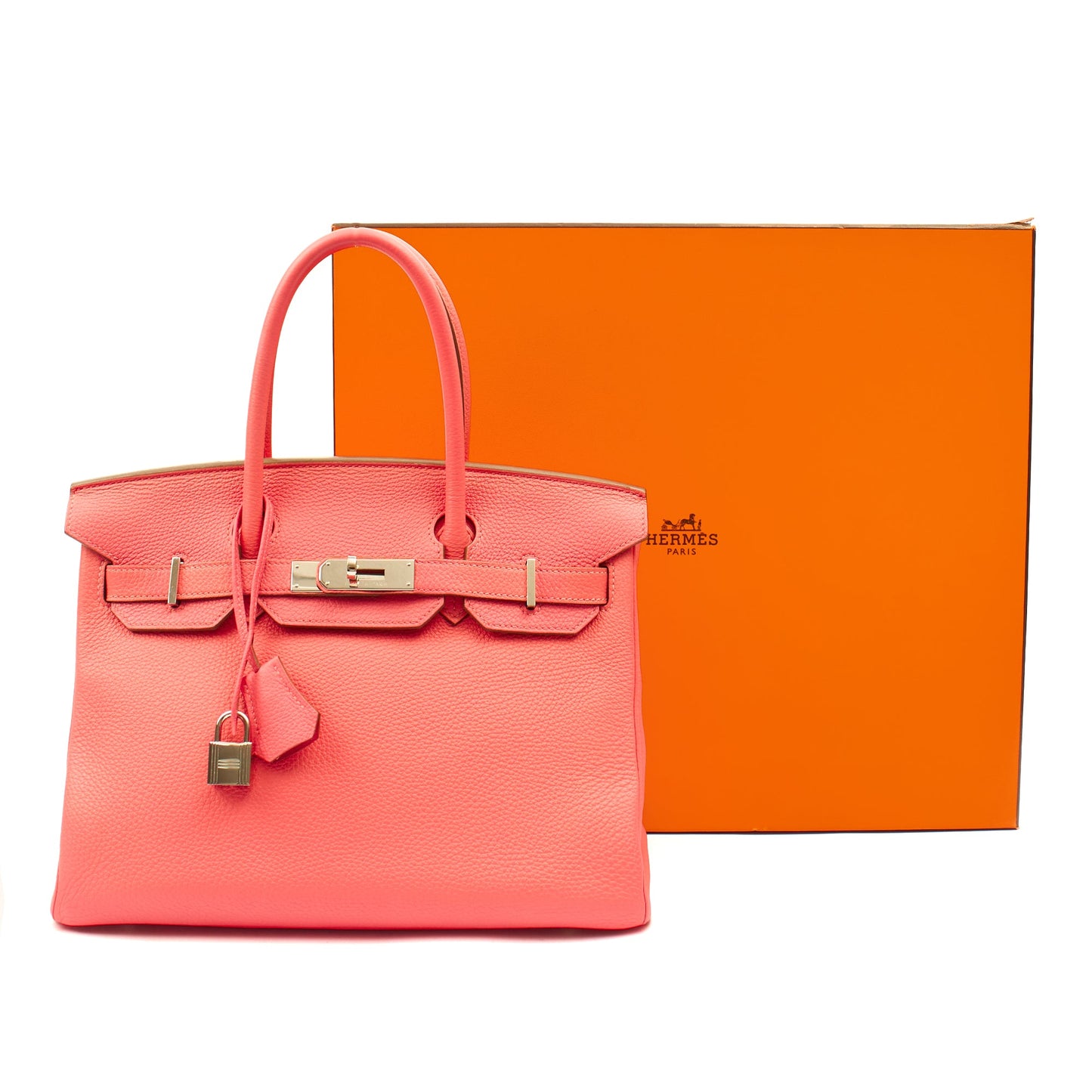 Hermes Tote Birkin 30 in Rose Lipstick, Togo Leather — Alternate View 19
