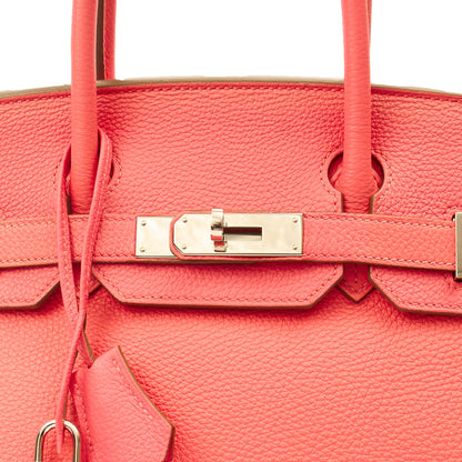 Hermes Tote Birkin 30 in Rose Lipstick, Togo Leather — Alternate View 34
