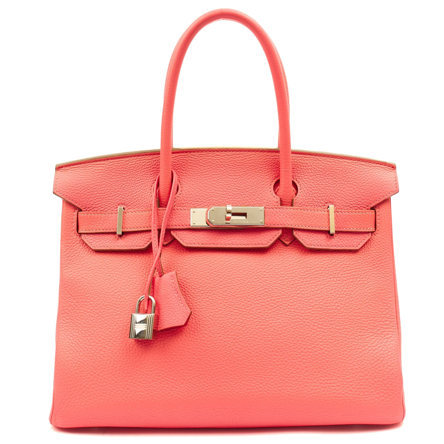 Hermes Tote Birkin 30 in Rose Lipstick, Togo Leather — Alternate View 27