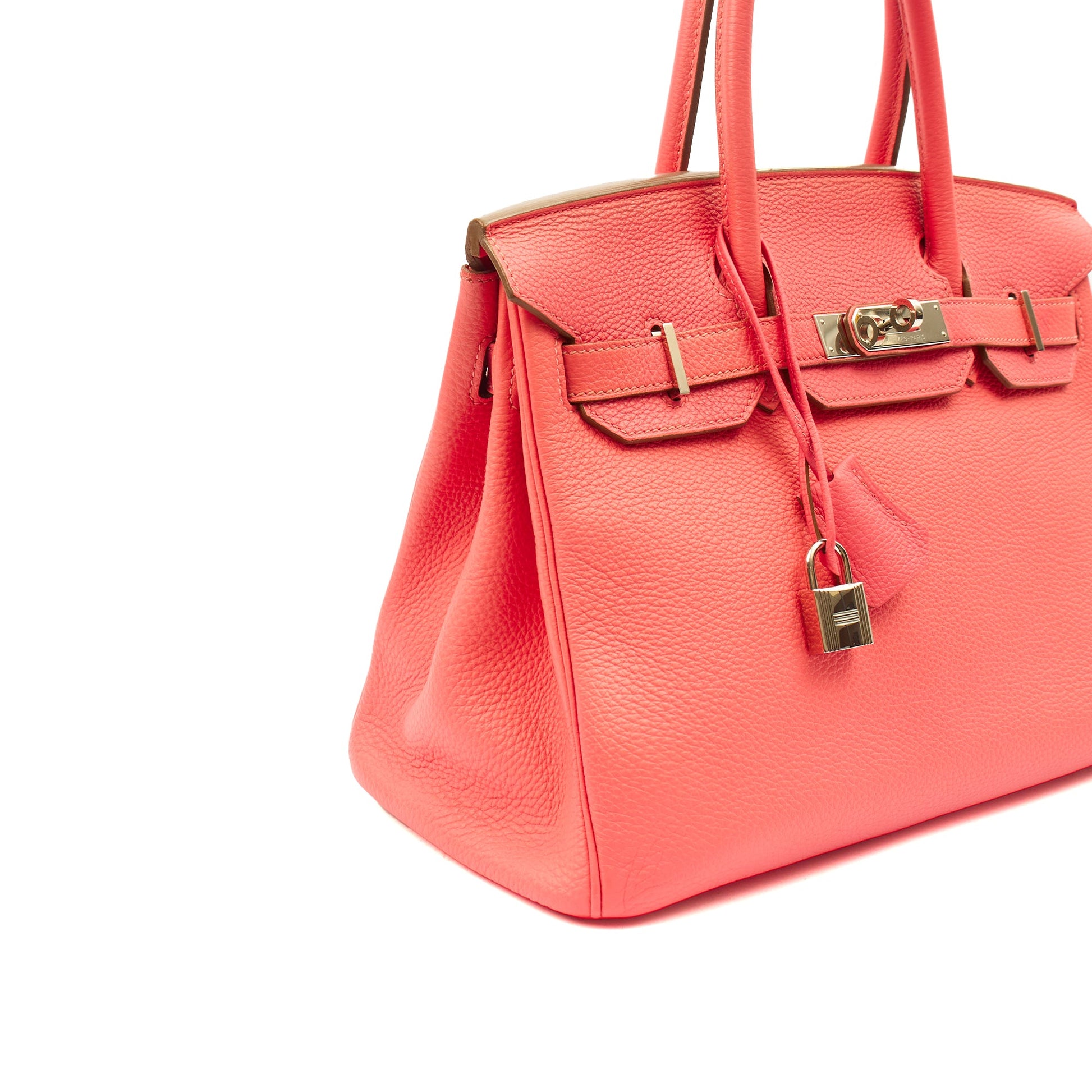 Hermes Tote Birkin 30 in Rose Lipstick, Togo Leather — Alternate View 20