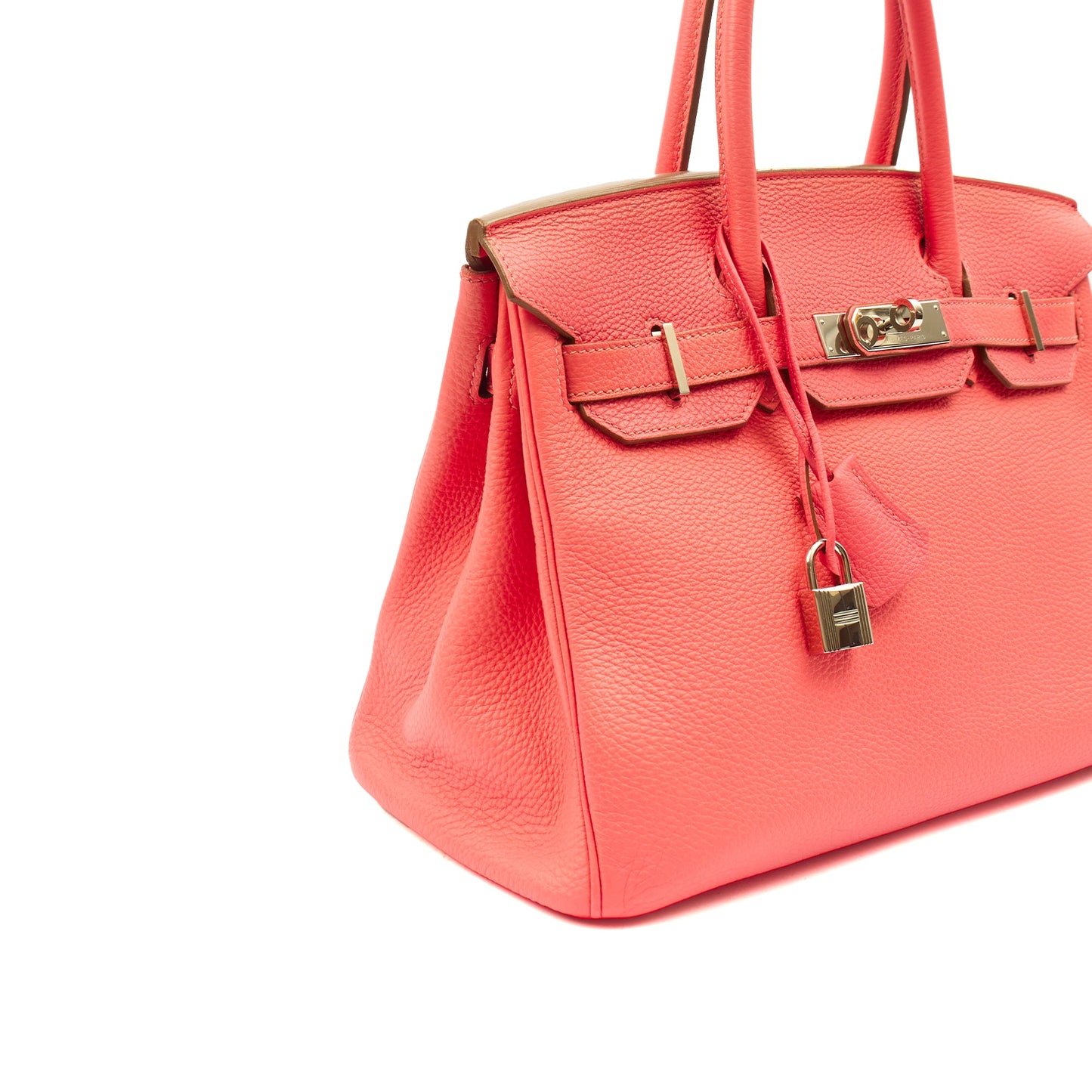 Hermes Tote Birkin 30 in Rose Lipstick, Togo Leather — Alternate View 33