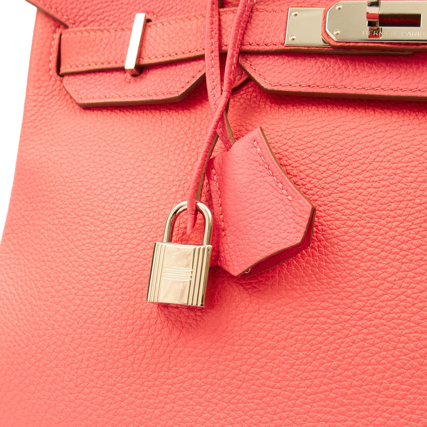 Hermes Tote Birkin 30 in Rose Lipstick, Togo Leather — Alternate View 22