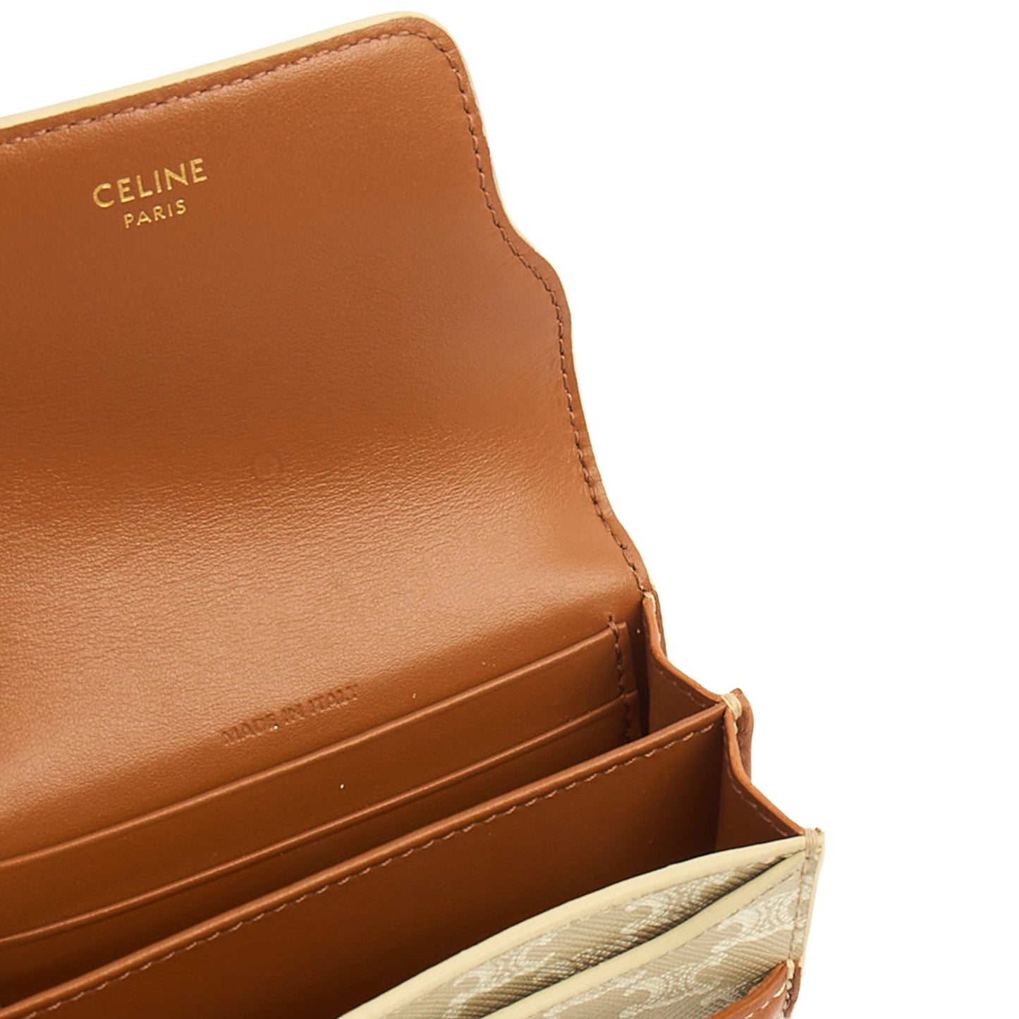 Celine Wallet in Brown, Box Calfskin — Alternate View 10