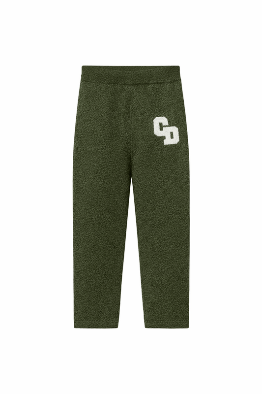 Cardair CD Logo Knit Joggers - Olive — S — Front View