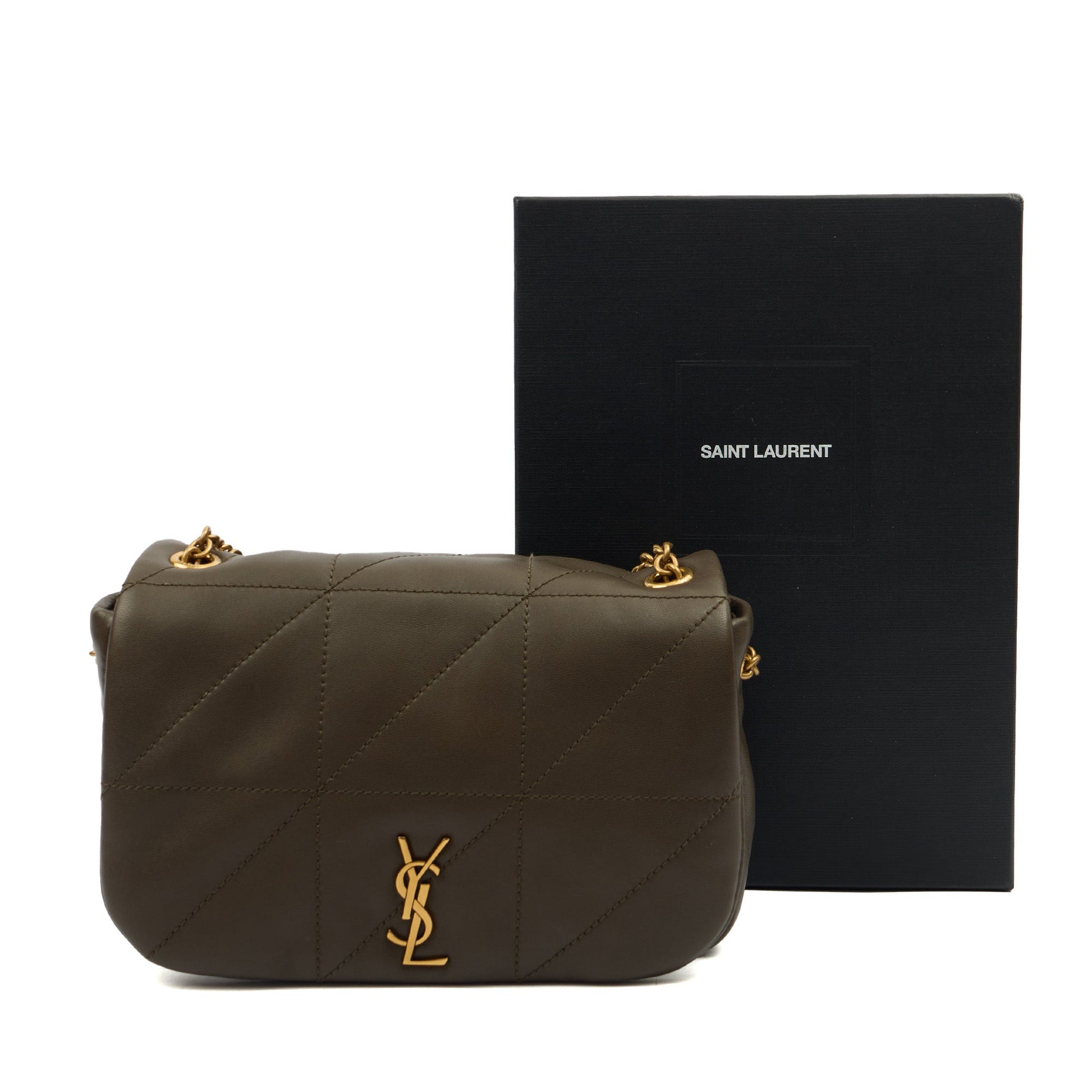 Saint Laurent Cross Body Jamie 4.3 - Mini in Green, Leather — Side View