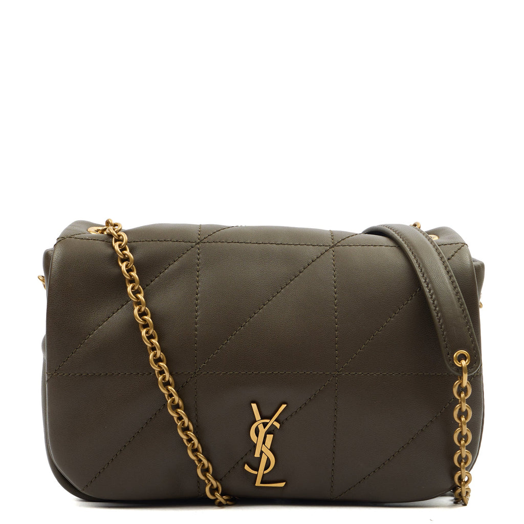 Saint Laurent Cross Body Jamie 4.3 - Mini in Green, Leather — Front View