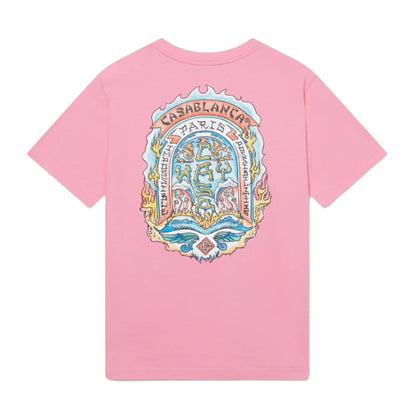 Casablanca Casa Way Skate T-Shirt 'Pink' — XXS — Side View