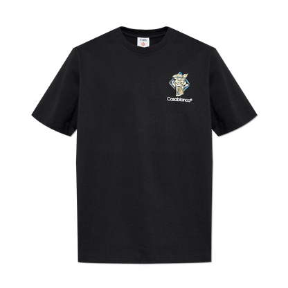Casablanca Diamond Column T-Shirt 'Black' — XXS — Front View