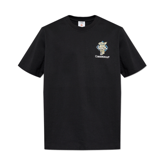 Casablanca Diamond Column T-Shirt 'Black' — XXS — Front View