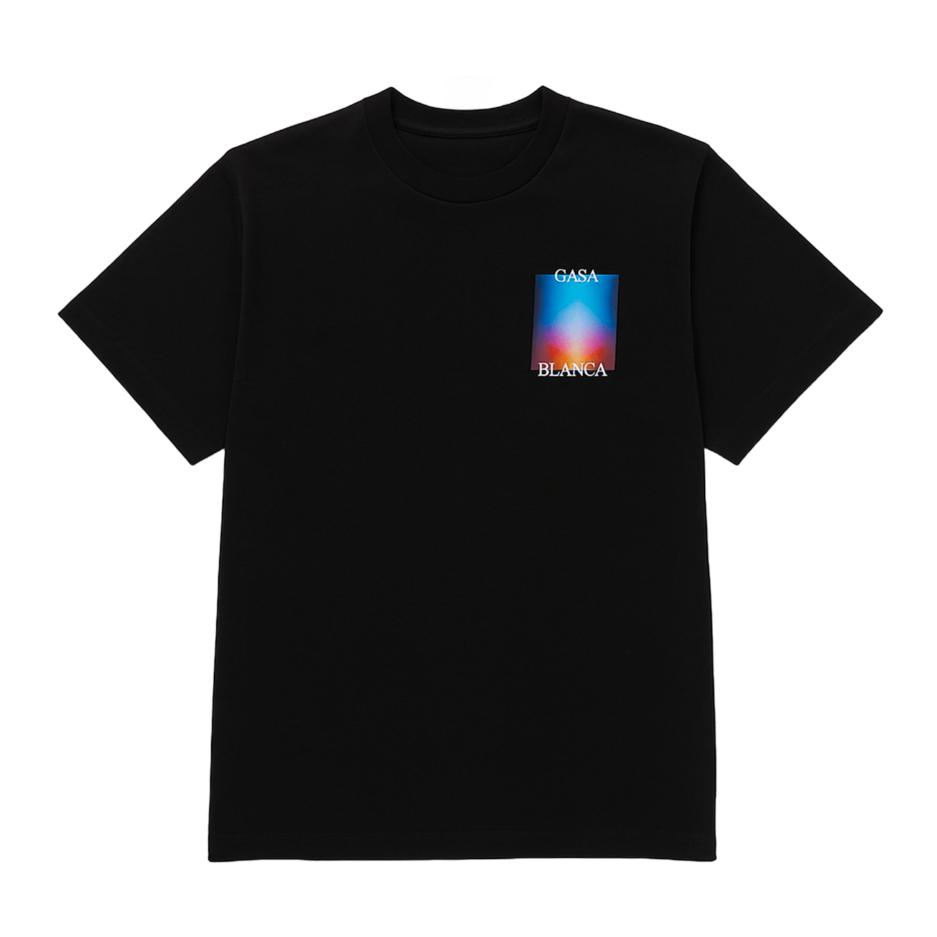 Casablanca Gradient Casa Logo T-Shirt 'Black' — XXS — Front View