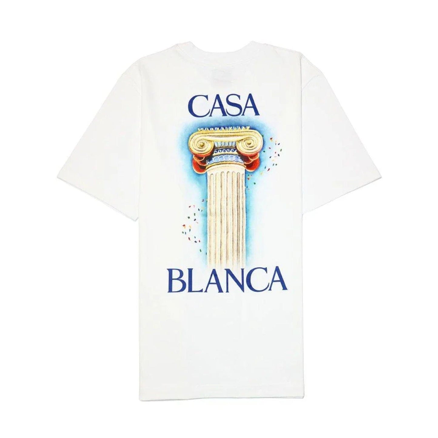 Casablanca La Colonne T-Shirt 'White' — XXS — Side View