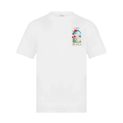 Casablanca LA Days T-Shirt 'White' — XXS — Front View
