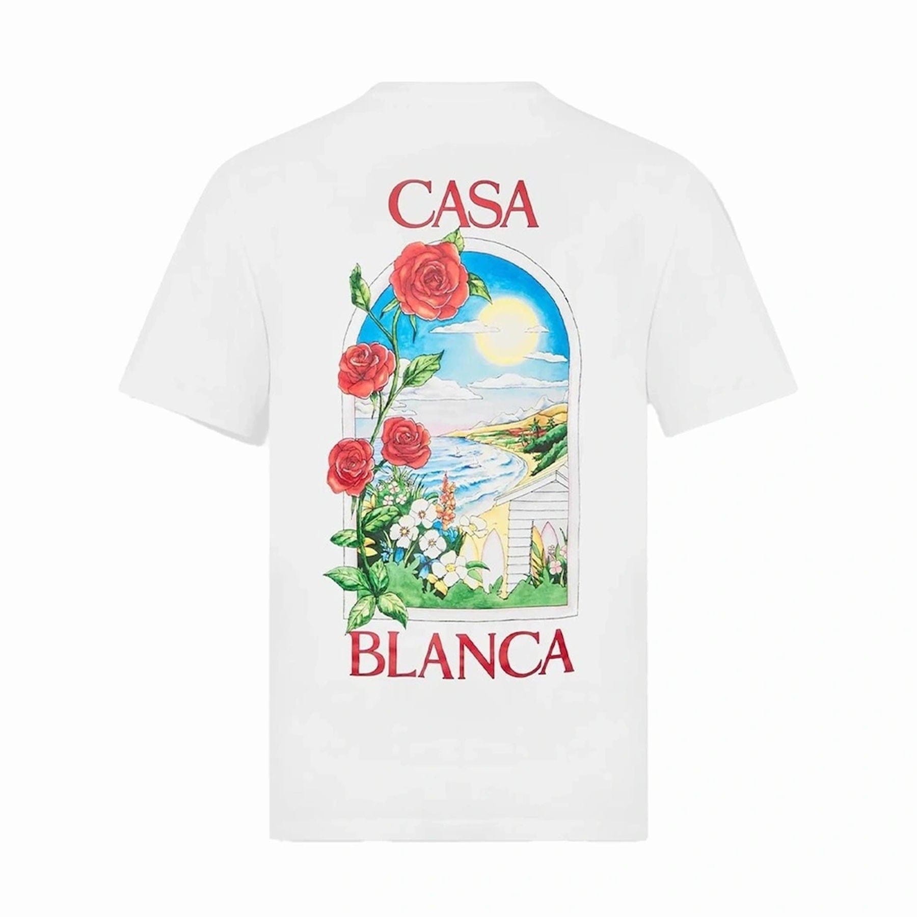 Casablanca LA Days T-Shirt 'White' — XXS — Side View