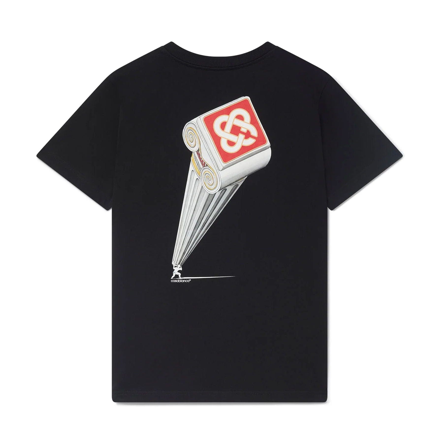 Casablanca Leaning Column T-Shirt 'Black' — XXS — Side View