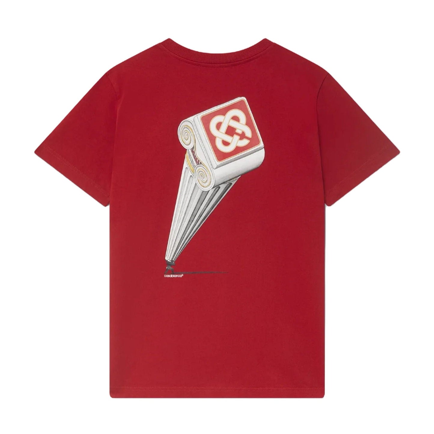 Casablanca Leaning Column T-Shirt 'Red' — XXS — Side View