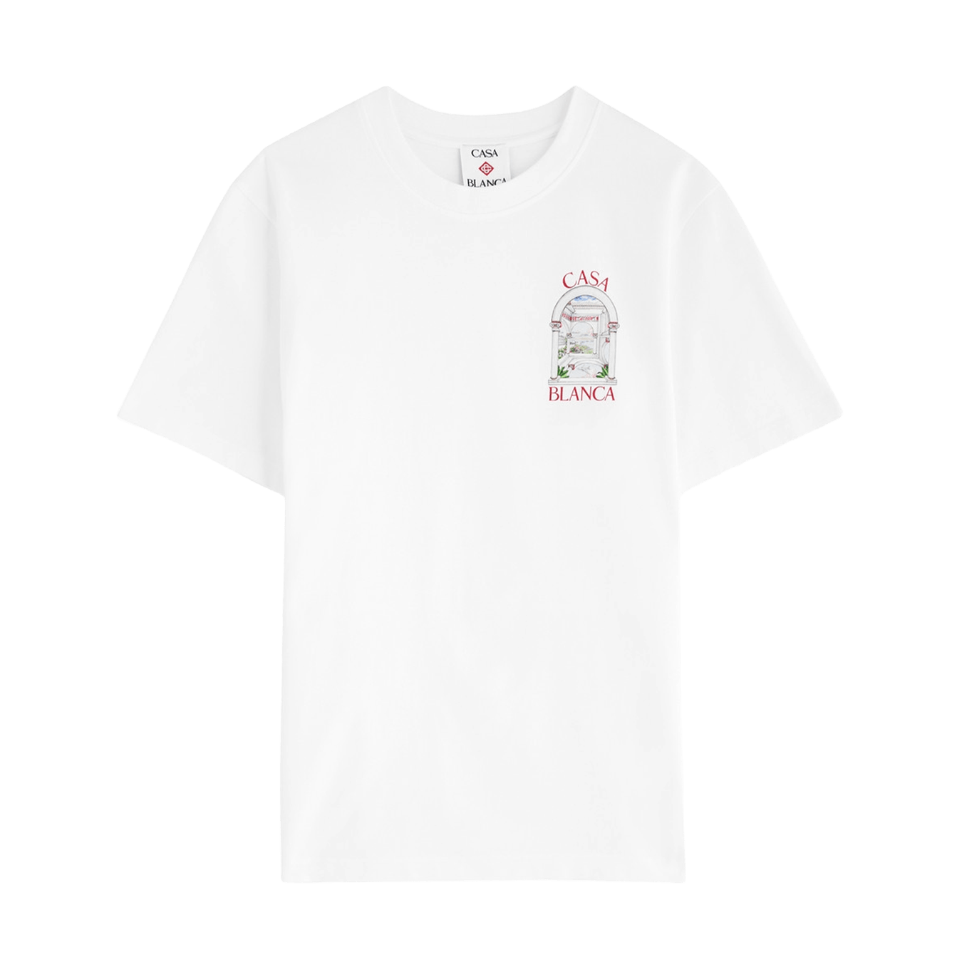 Casablanca Le Passage T-Shirt 'White' — XXS — Front View
