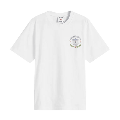 Casablanca Le Temple Du Sport T-Shirt 'White' — XXS — Front View