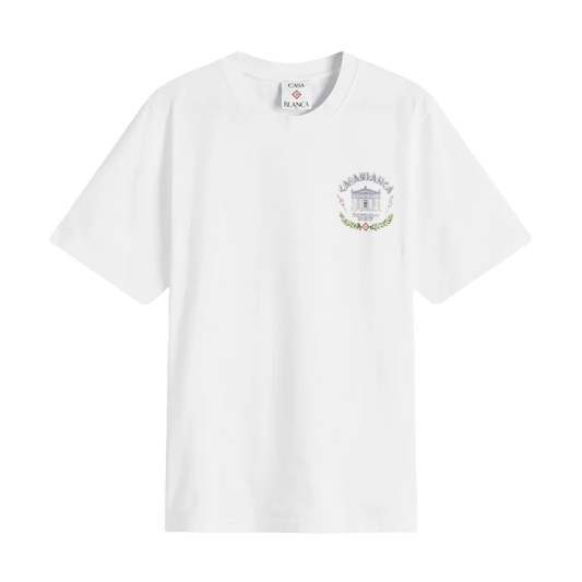 Casablanca Le Temple Du Sport T-Shirt 'White' — XXS — Front View