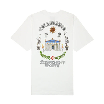 Casablanca Le Temple Du Sport T-Shirt 'White' — XXS — Side View