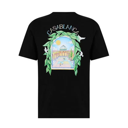 Casablanca L'Arche Tennis Club T-Shirt 'Black' — XXS — Side View