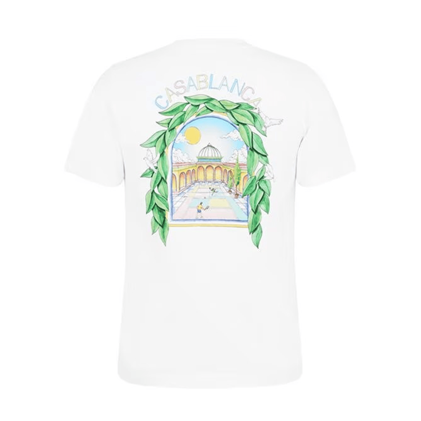 Casablanca L'Arche Tennis Club T-Shirt 'White' — XXS — Side View