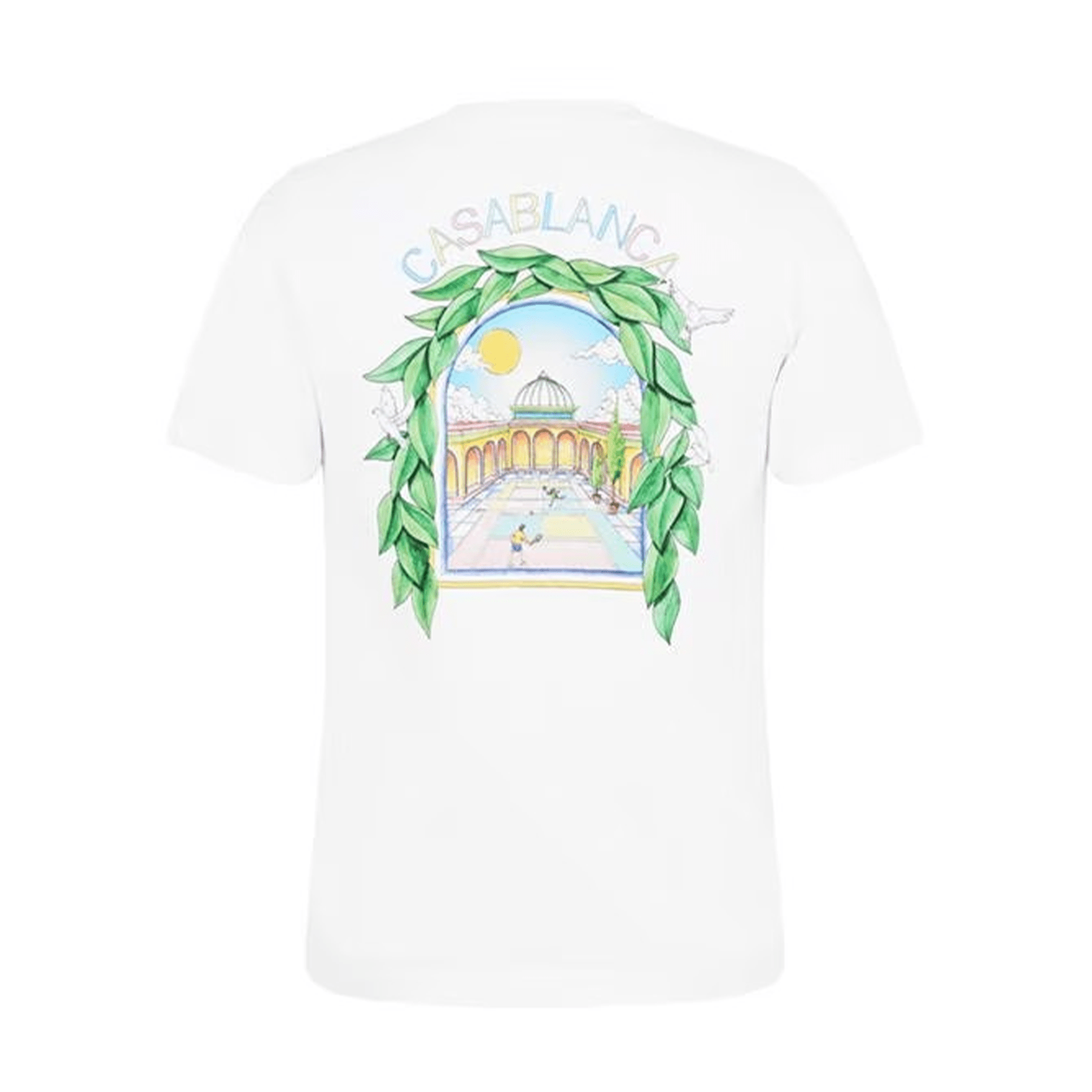 Casablanca L'Arche Tennis Club T-Shirt 'White' — XXS — Side View