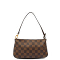 Louis Vuitton Mini Bag Pochette in Damier Ebene, Canvas — Front View