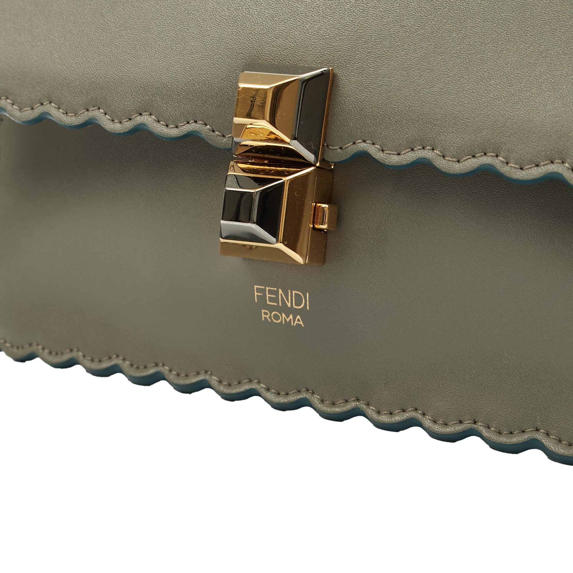 Fendi Cross Body Kan I - Small in Blue, Leather — Lifestyle View