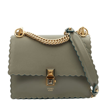 Fendi Cross Body Kan I - Small in Blue, Leather — Alternate View 13