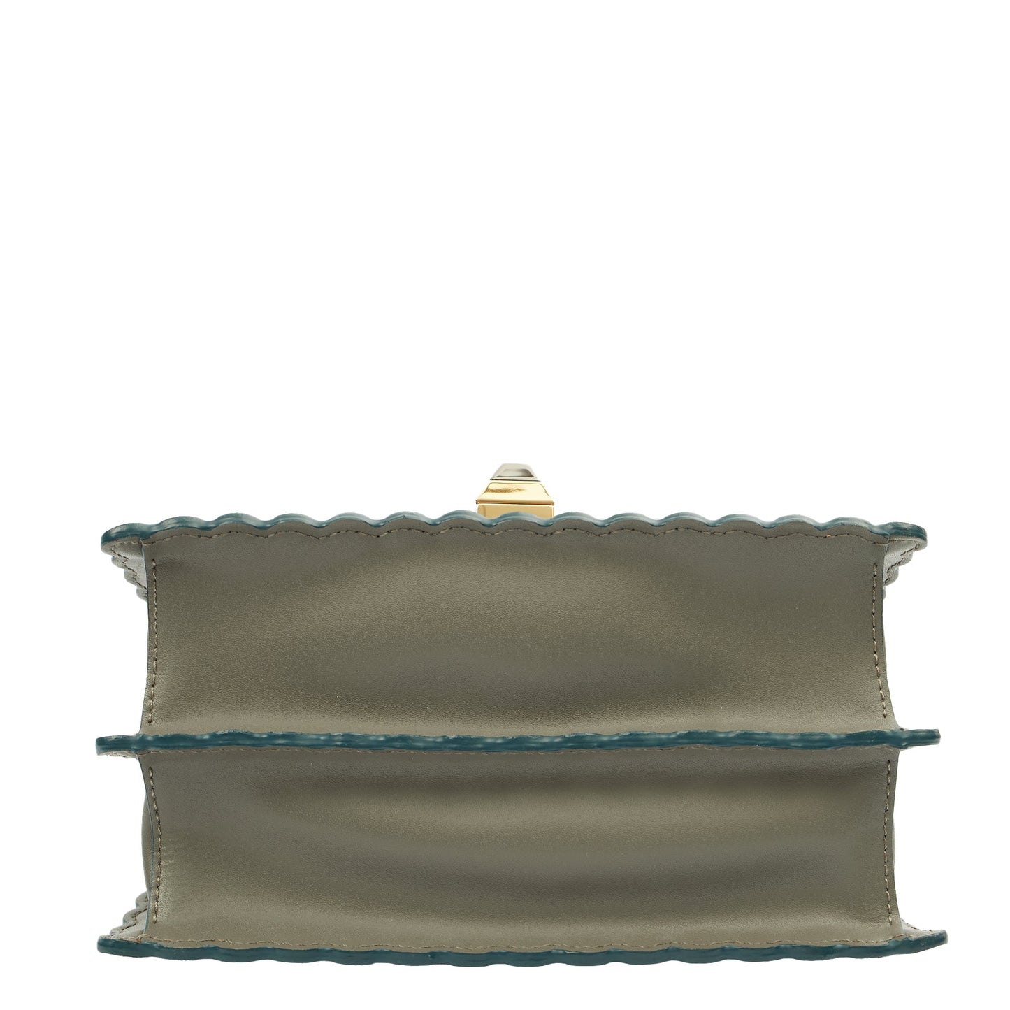 Fendi Cross Body Kan I - Small in Blue, Leather — Top View