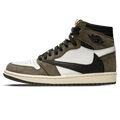 Travis Scott x Air Jordan 1 Retro High OG 'Mocha' — UK 3 | EU 35.5 | US 3.5 — Front View