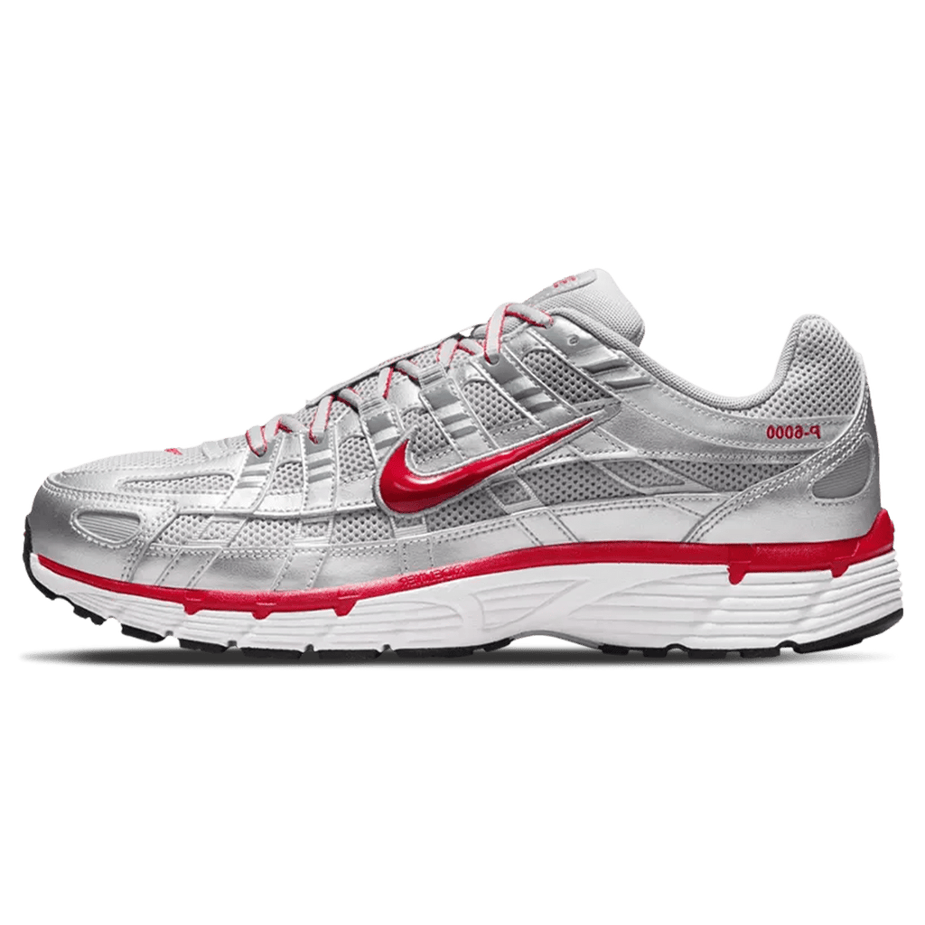 Nike P-6000 'Metallic Silver Gym Red' — UK 3 | EU 35.5 | US 3.5 — Front View