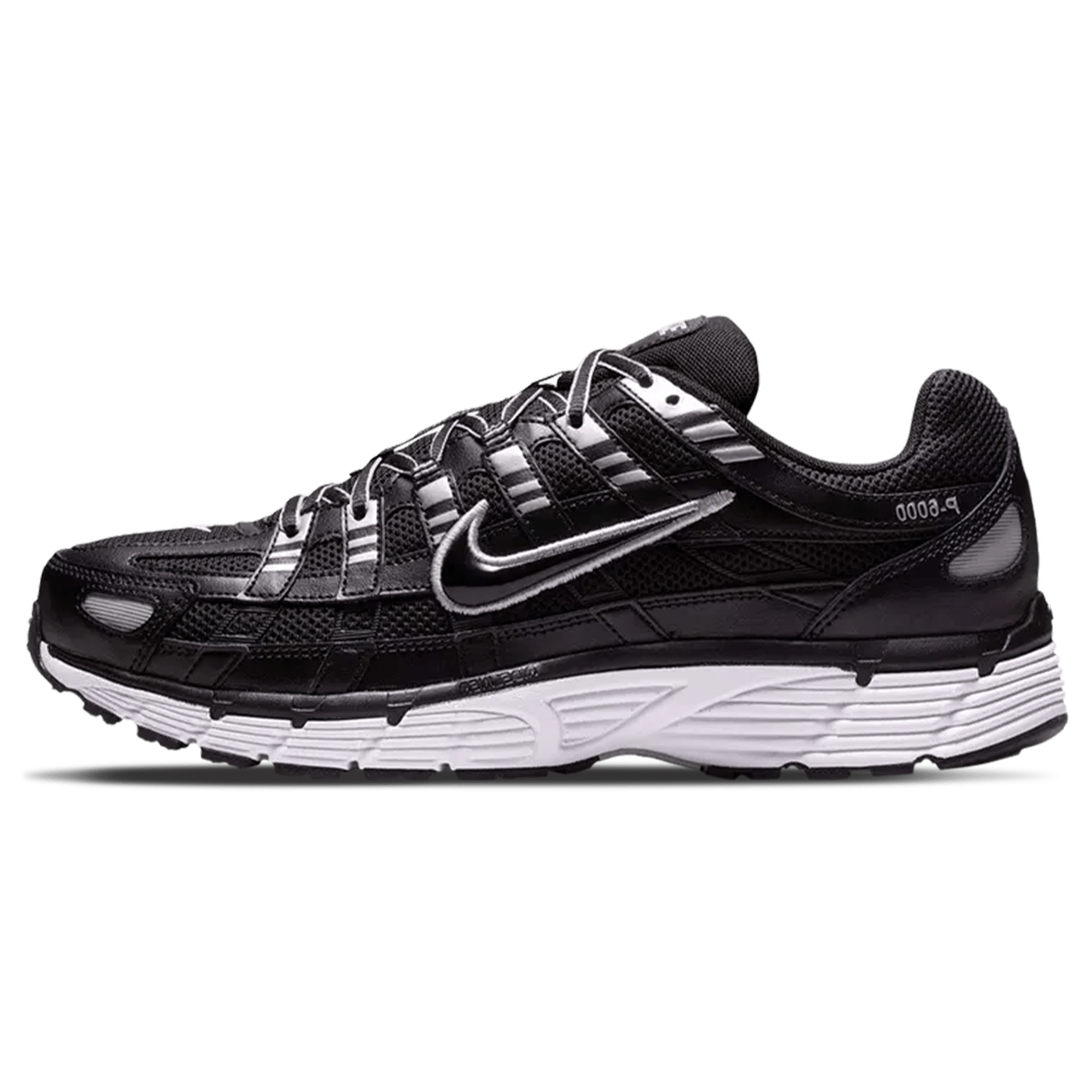 Nike P-6000 'Black Metallic Silver' — UK 3 | EU 35.5 | US 3.5 — Front View