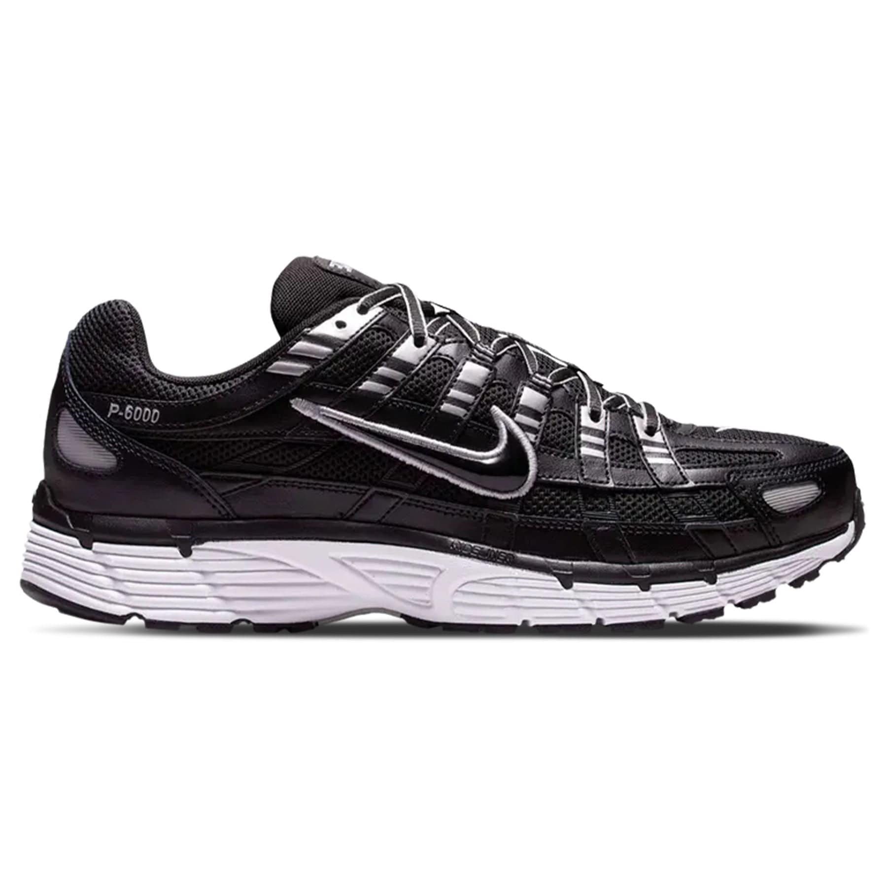 Nike P-6000 'Black Metallic Silver' — UK 3 | EU 35.5 | US 3.5 — Side View