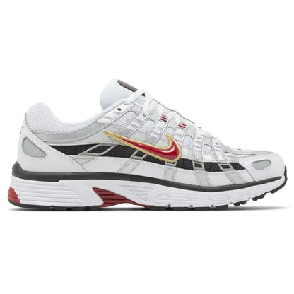 Nike P-6000 'Platinum Varsity Red' — UK 3 | EU 35.5 | US 3.5 — Side View