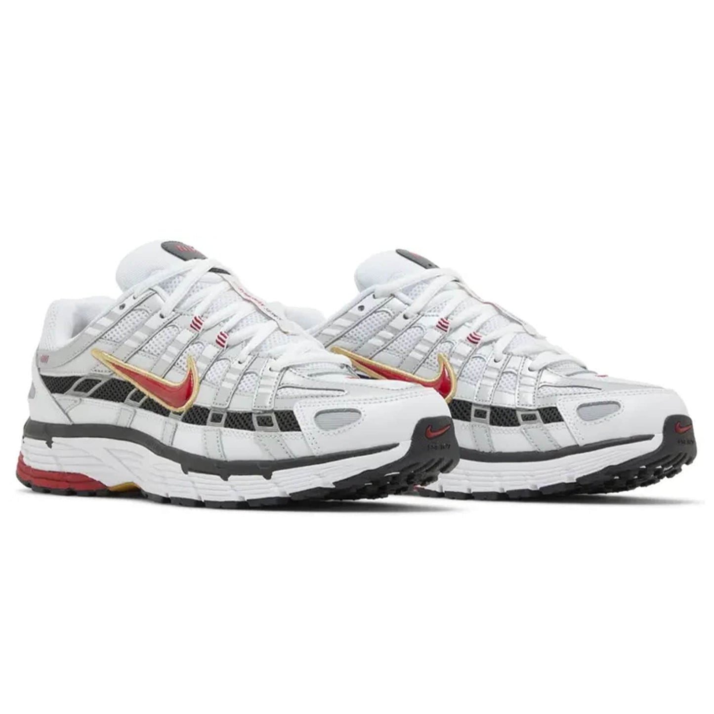 Nike P-6000 'Platinum Varsity Red' — UK 3 | EU 35.5 | US 3.5 — Back View