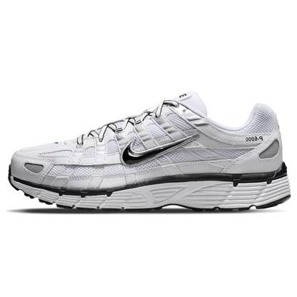 Nike P-6000 'White Metallic Silver Black' — UK 3 | EU 35.5 | US 3.5 — Front View