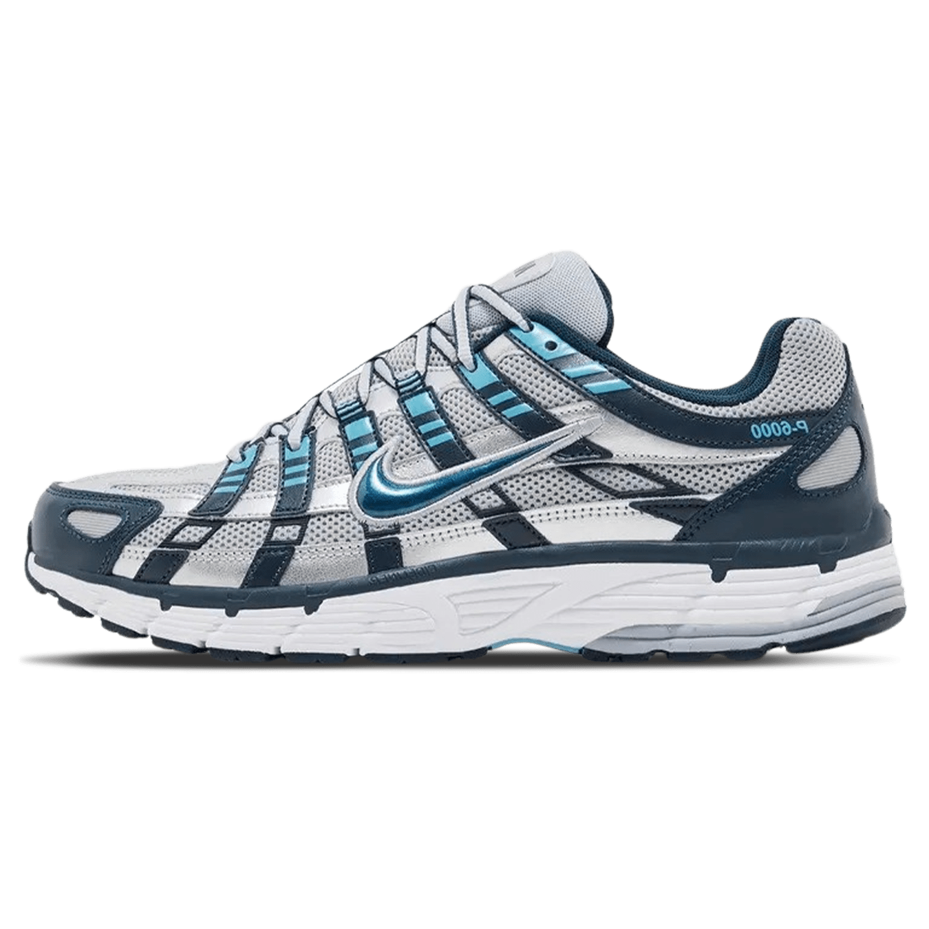 Nike P-6000 'Armory Navy Flat Silver' — UK 3 | EU 35.5 | US 3.5 — Front View