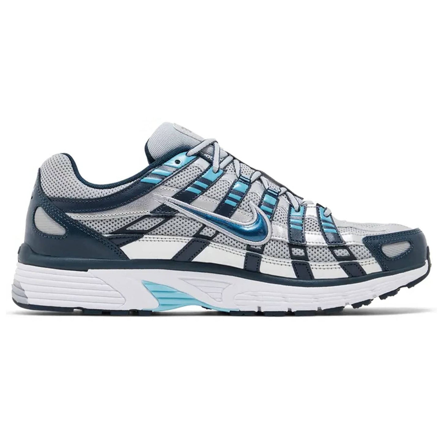 Nike P-6000 'Armory Navy Flat Silver' — UK 3 | EU 35.5 | US 3.5 — Side View
