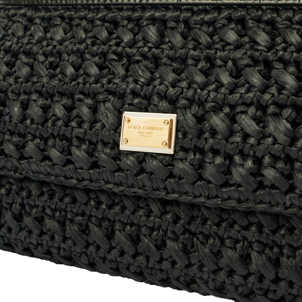 Dolce & Gabbana Top Handle Sicily - Small in Black, Other — Alternate View 12