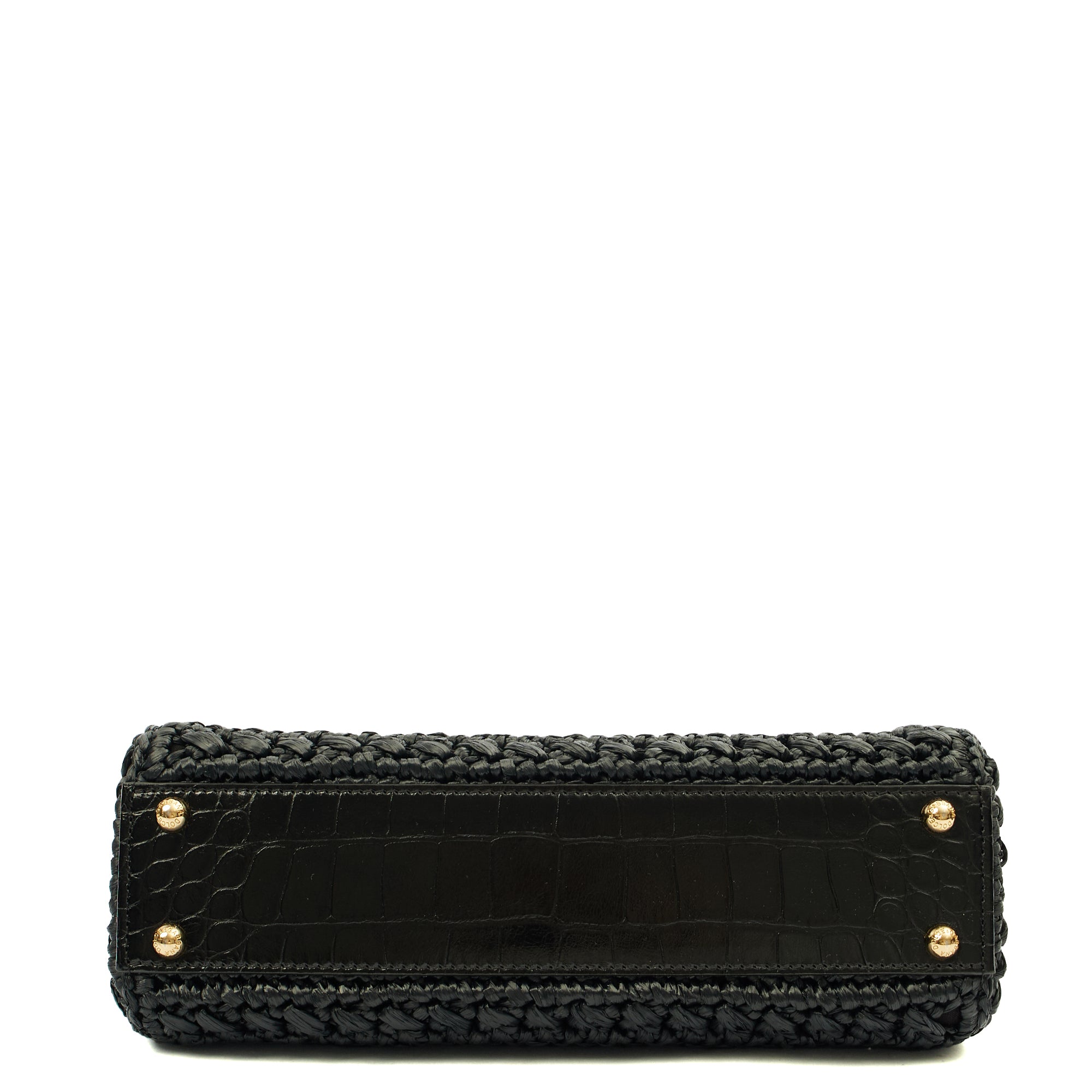 Dolce & Gabbana Top Handle Sicily - Small in Black, Other — Top View