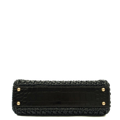 Dolce & Gabbana Top Handle Sicily - Small in Black, Other — Top View