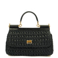 Dolce & Gabbana Top Handle Sicily - Small in Black, Other — Front View