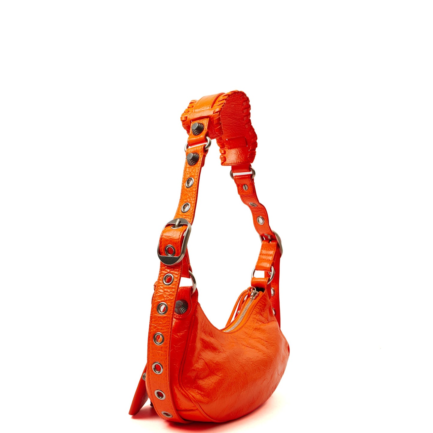 Balenciaga Shoulder Bag Le Cagole S in Orange, Leather — Alternate View 9