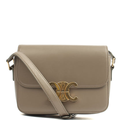 Celine Cross Body Triomphe - Mini in Grey, Box Calfskin — Alternate View 13