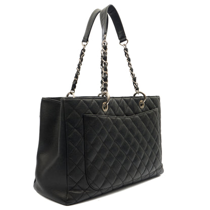 Chanel Tote Grand Shopping Tote XL in Black, Caviar Leather — Alternate View 11