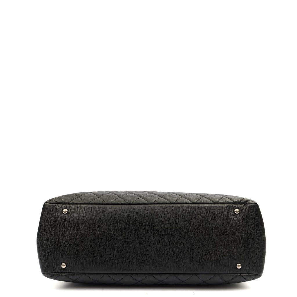 Chanel Tote Grand Shopping Tote XL in Black, Caviar Leather — Alternate View 13
