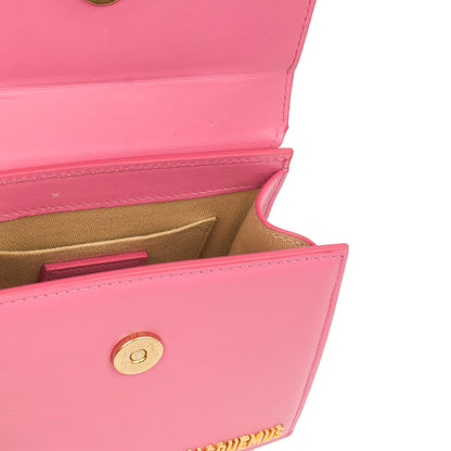 Jacquemus Top Handle Le Chiquito in Pink, Leather — Alternate View 14
